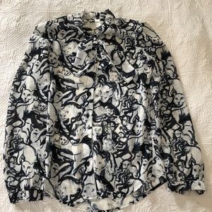 American Apparel chiffon blouse XS